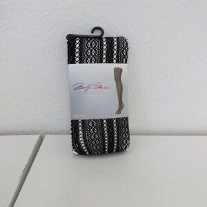 (#118) Marilyn Monroe Fish net designed Openwork  Tights Black Size : OS